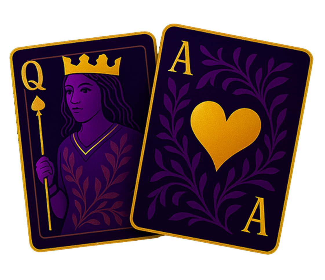 Pokerové žetony a karty