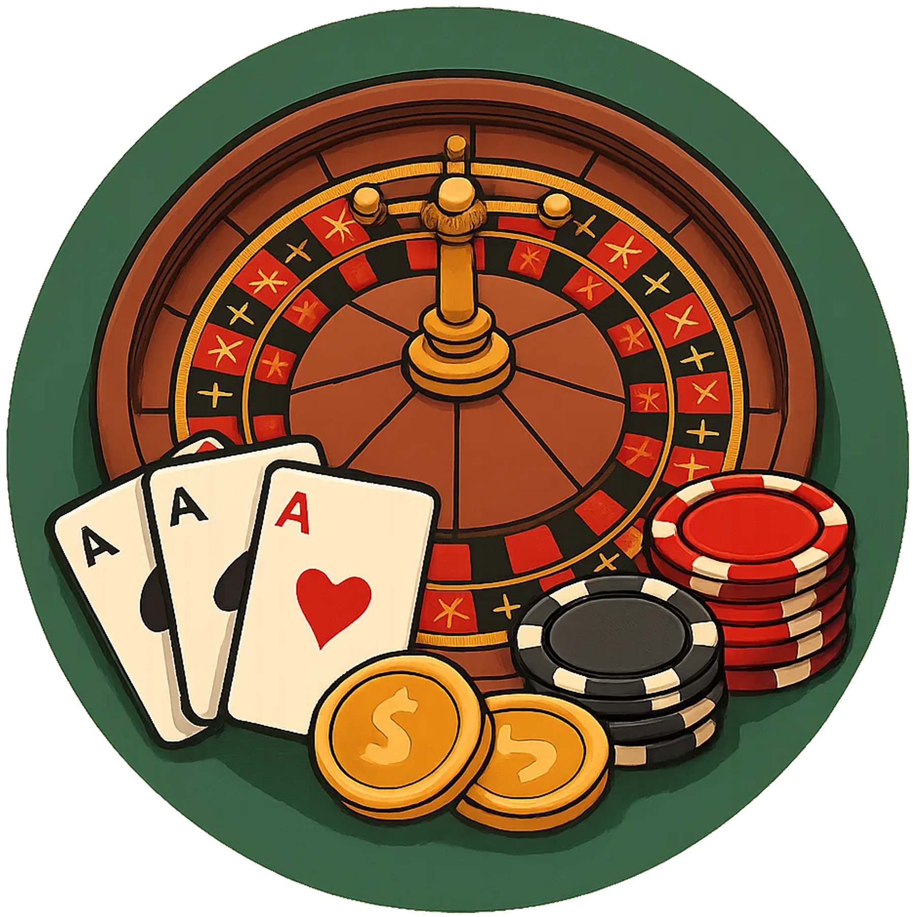 Casino nálada – světla a karty